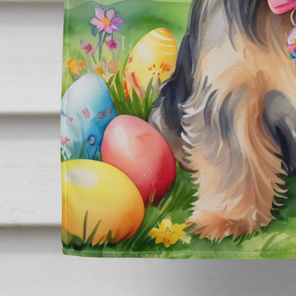 Yorkshire Terrier Easter Egg Hunt House Flag