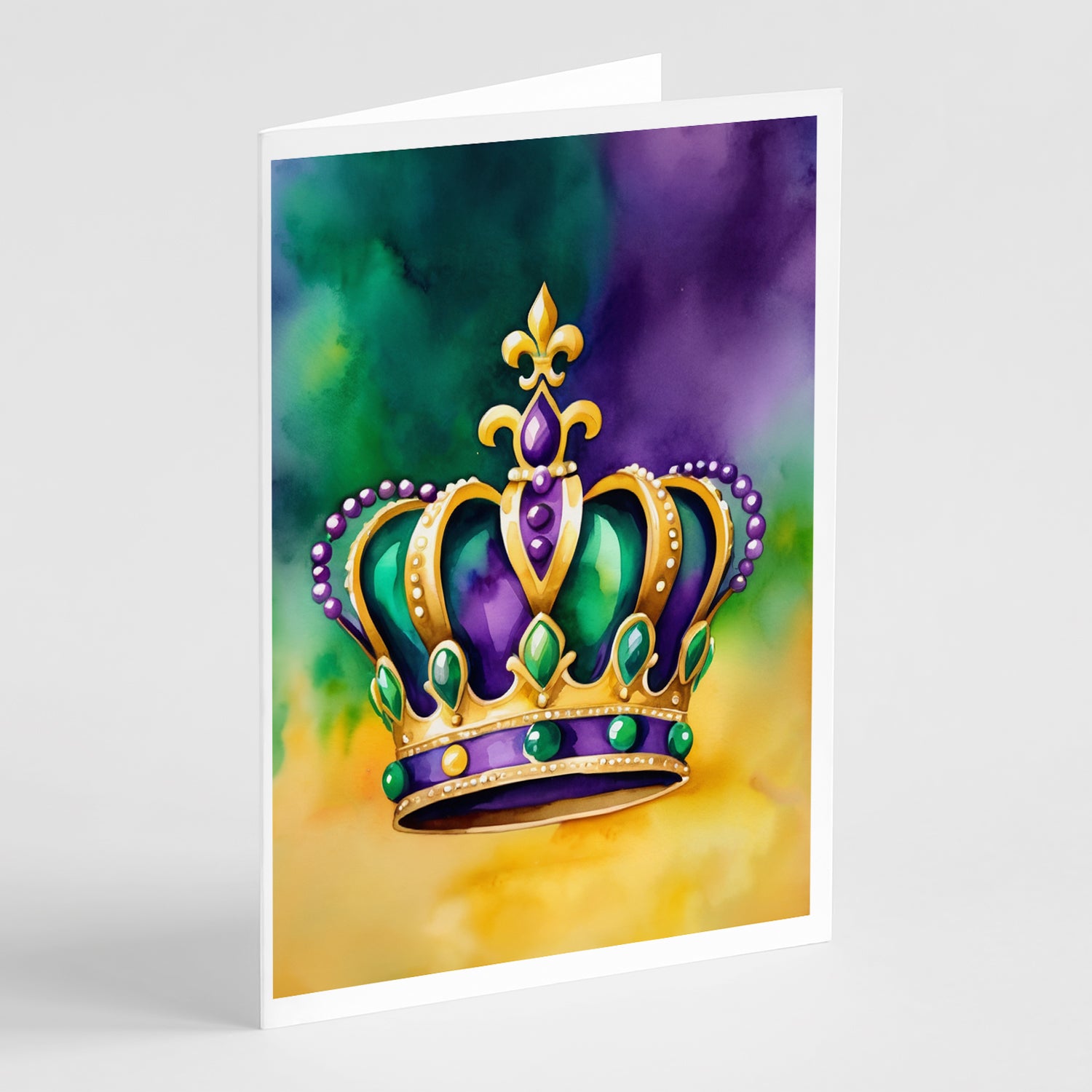Buy this King's Mardi Gras Crown Greeting Cards Pack of 8