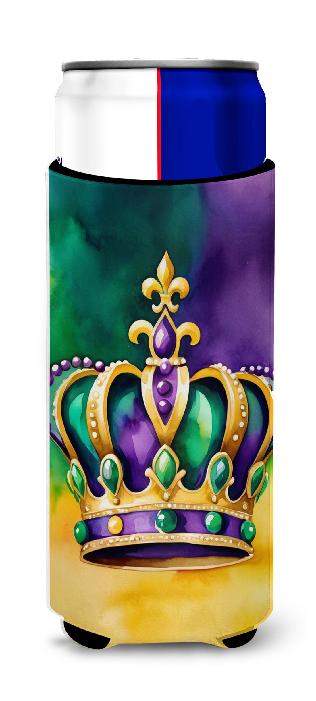 Buy this King&#39;s Mardi Gras Crown Hugger for Ultra Slim Cans