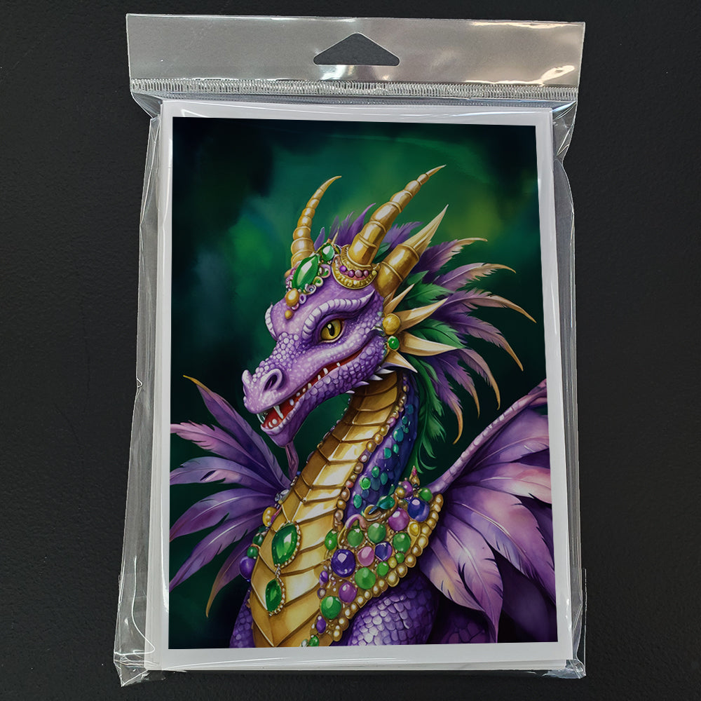 Dragon King of Mardi Gras Greeting Cards Pack of 8