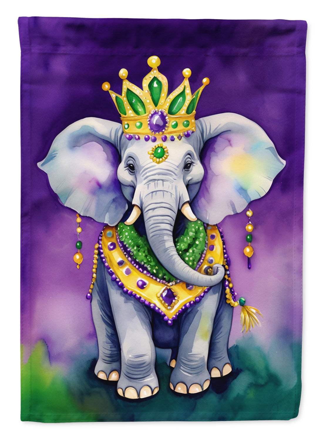 Buy this Elephant King of Mardi Gras Garden Flag