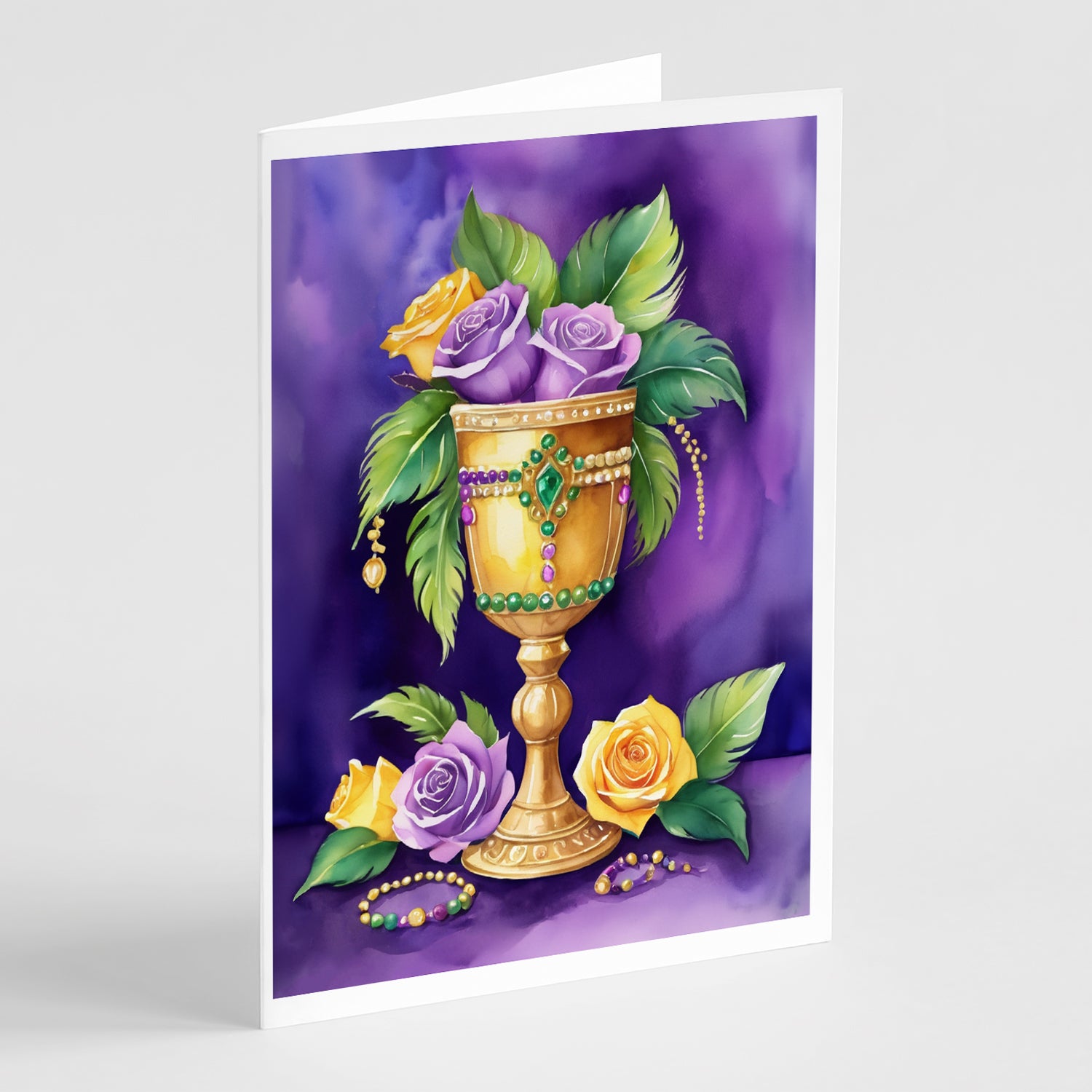 Buy this Goblet Mardi Gras Greeting Cards Pack of 8