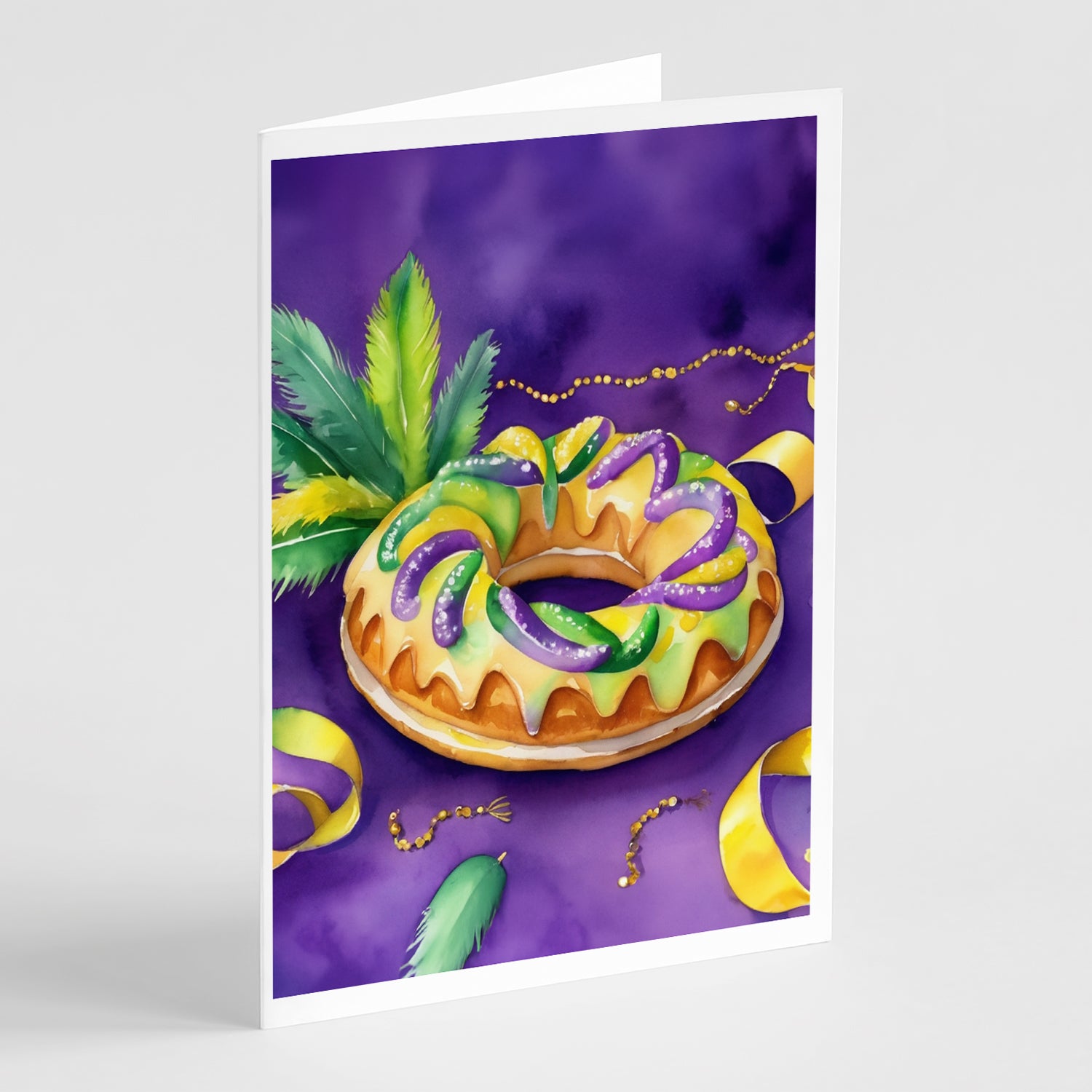 Buy this King Cake Mardi Gras Greeting Cards Pack of 8