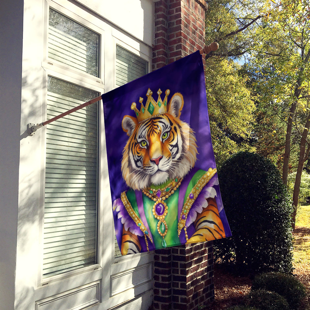 Tiger the King of Mardi Gras House Flag