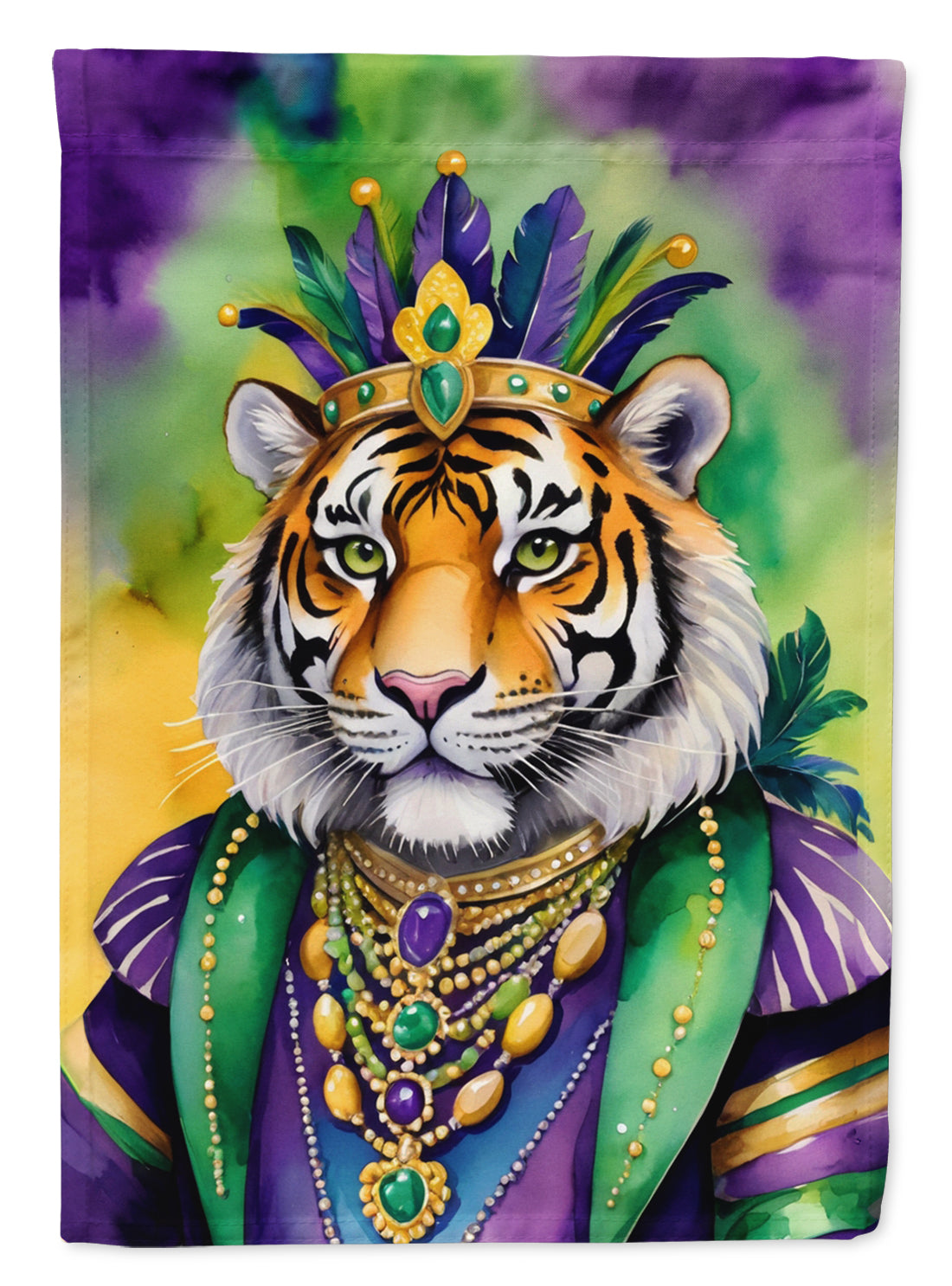 Buy this Tiger the King of Mardi Gras House Flag