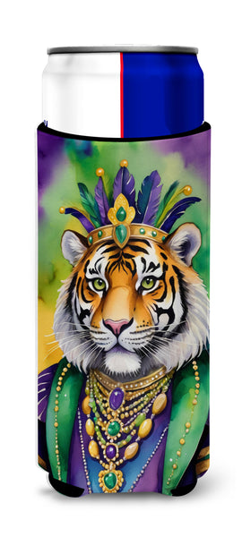 Buy this Tiger the King of Mardi Gras Hugger for Ultra Slim Cans