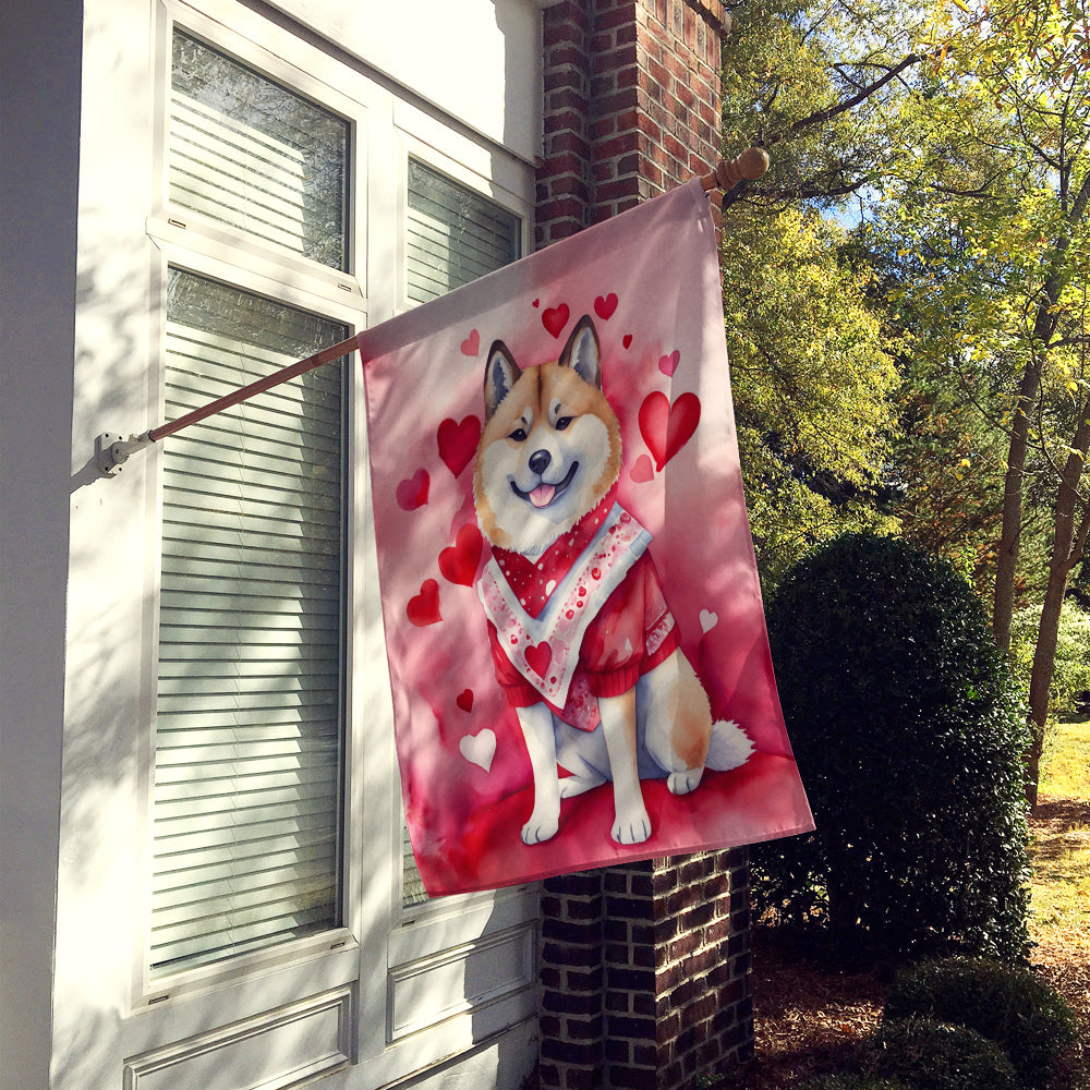 Buy this Akita My Valentine House Flag