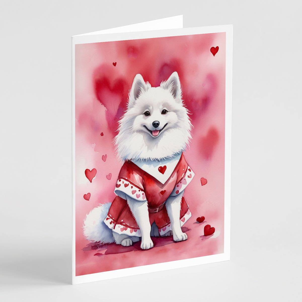Buy this American Eskimo My Valentine Greeting Cards Pack of 8