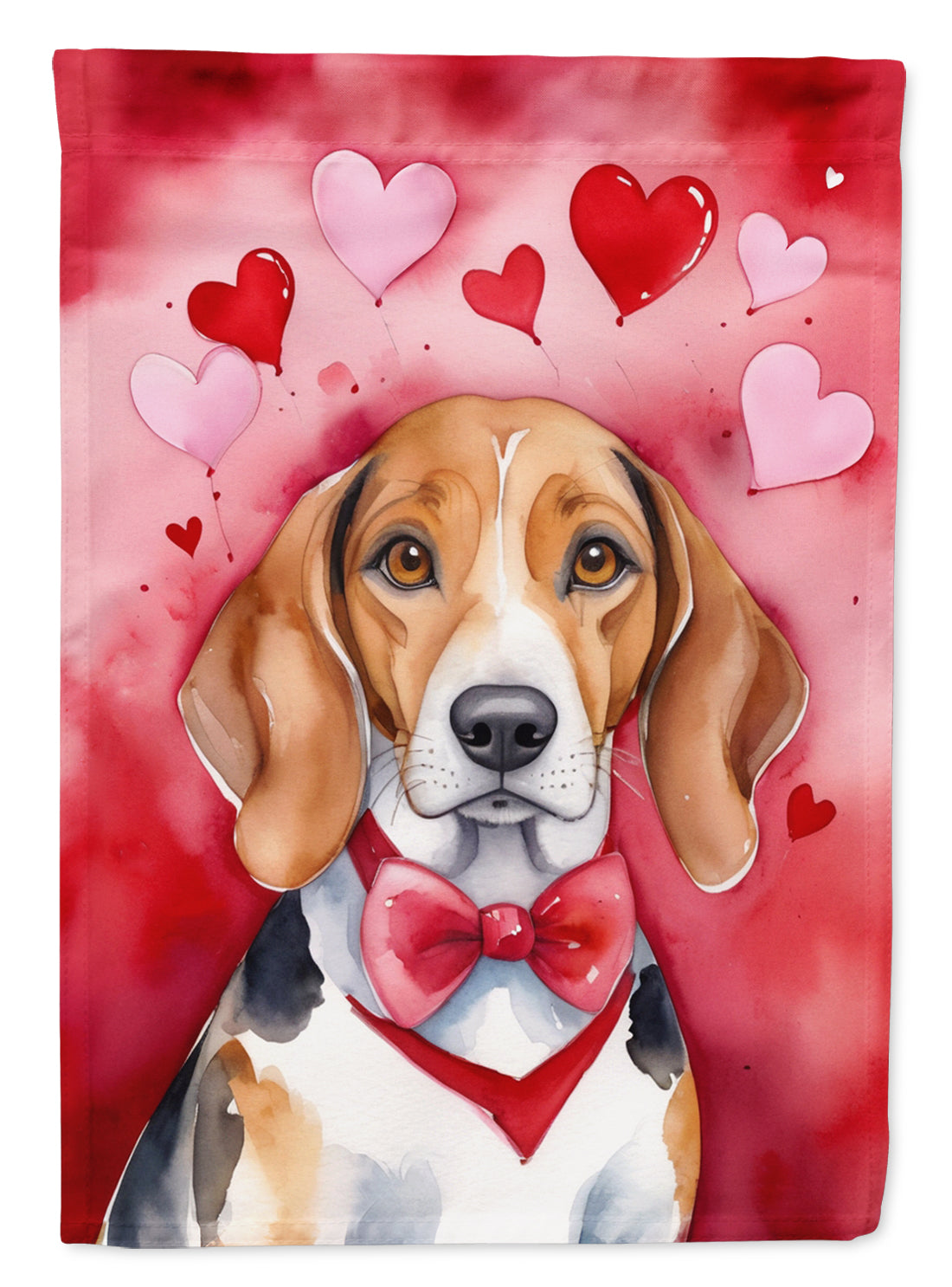 Buy this American Foxhound My Valentine House Flag