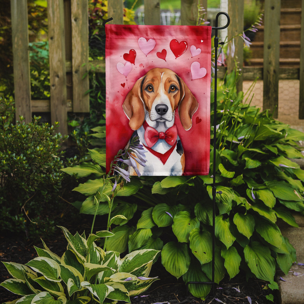 Buy this American Foxhound My Valentine Garden Flag
