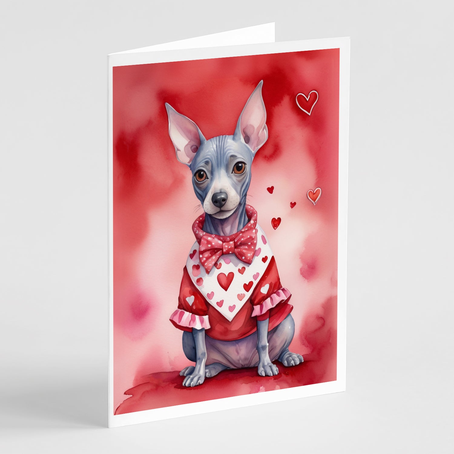 Buy this American Hairless Terrier My Valentine Greeting Cards Pack of 8