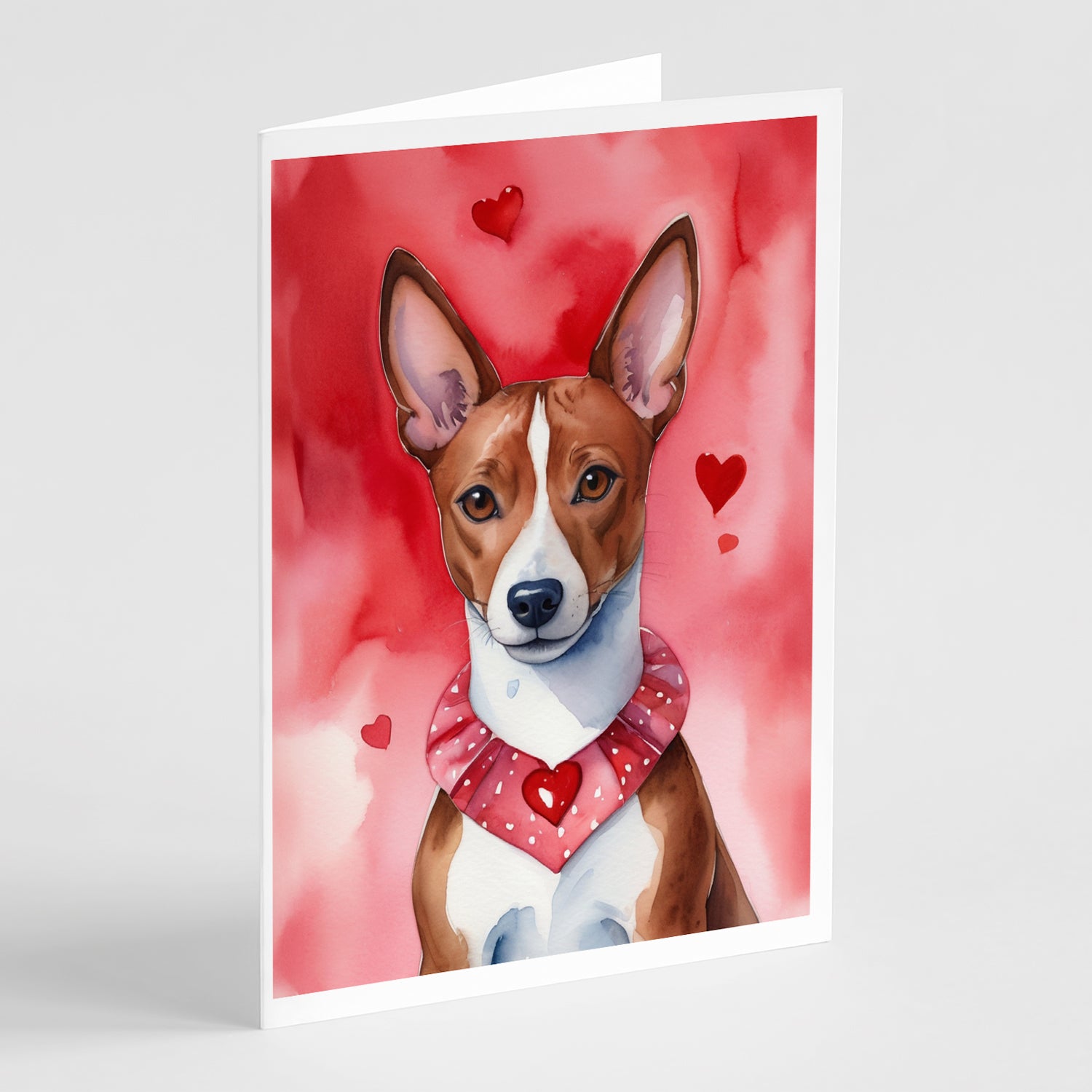 Buy this Basenji My Valentine Greeting Cards Pack of 8