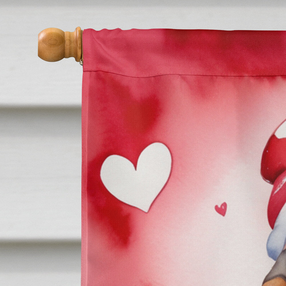 Basset Hound My Valentine House Flag
