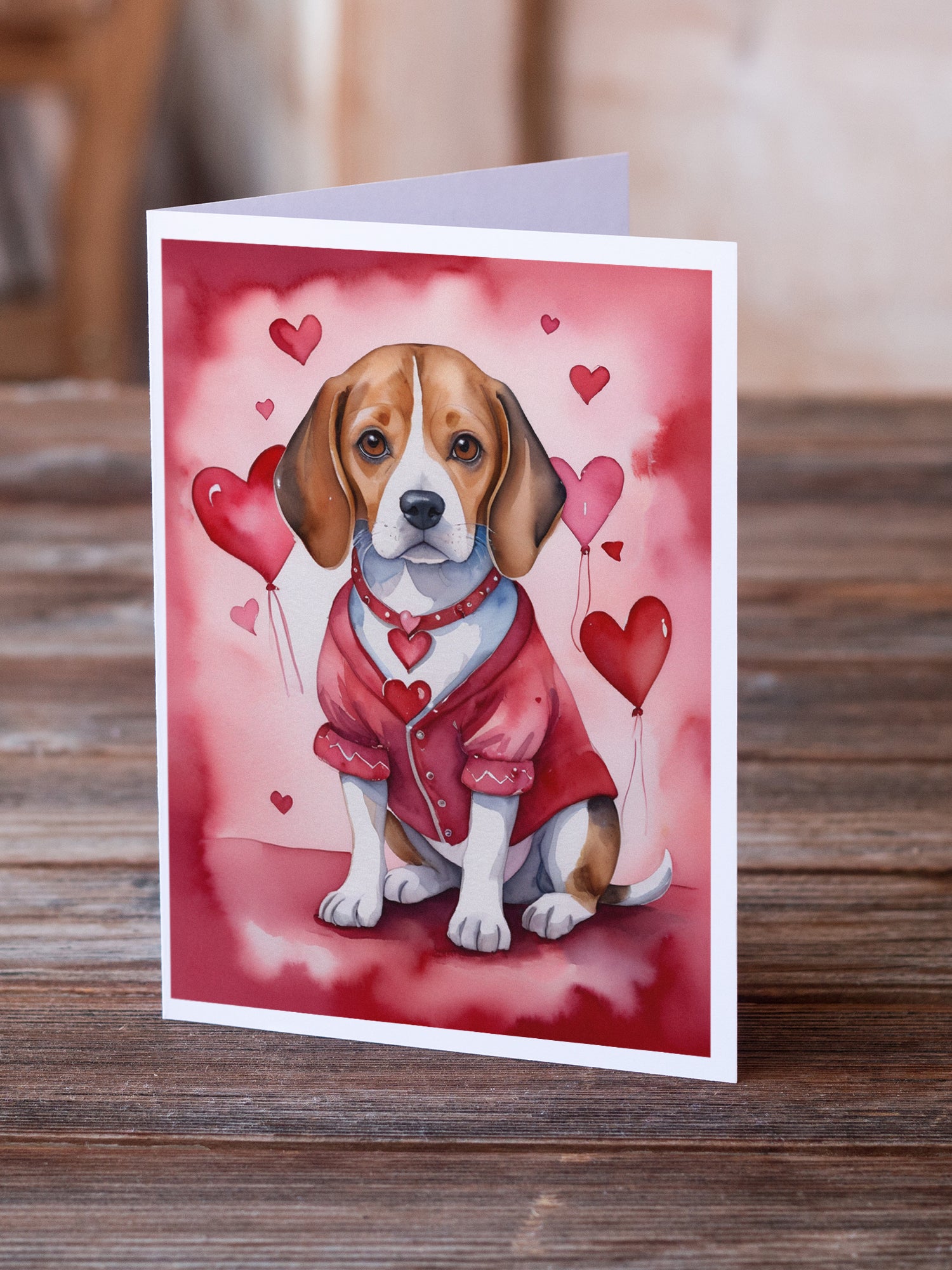 Buy this Beagle My Valentine Greeting Cards Pack of 8