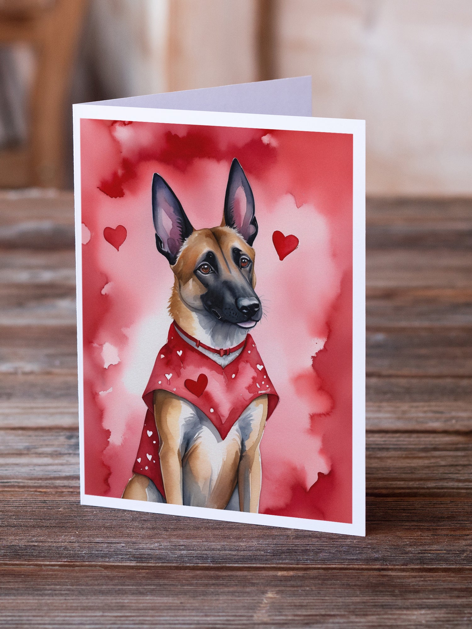 Buy this Belgian Malinois My Valentine Greeting Cards Pack of 8