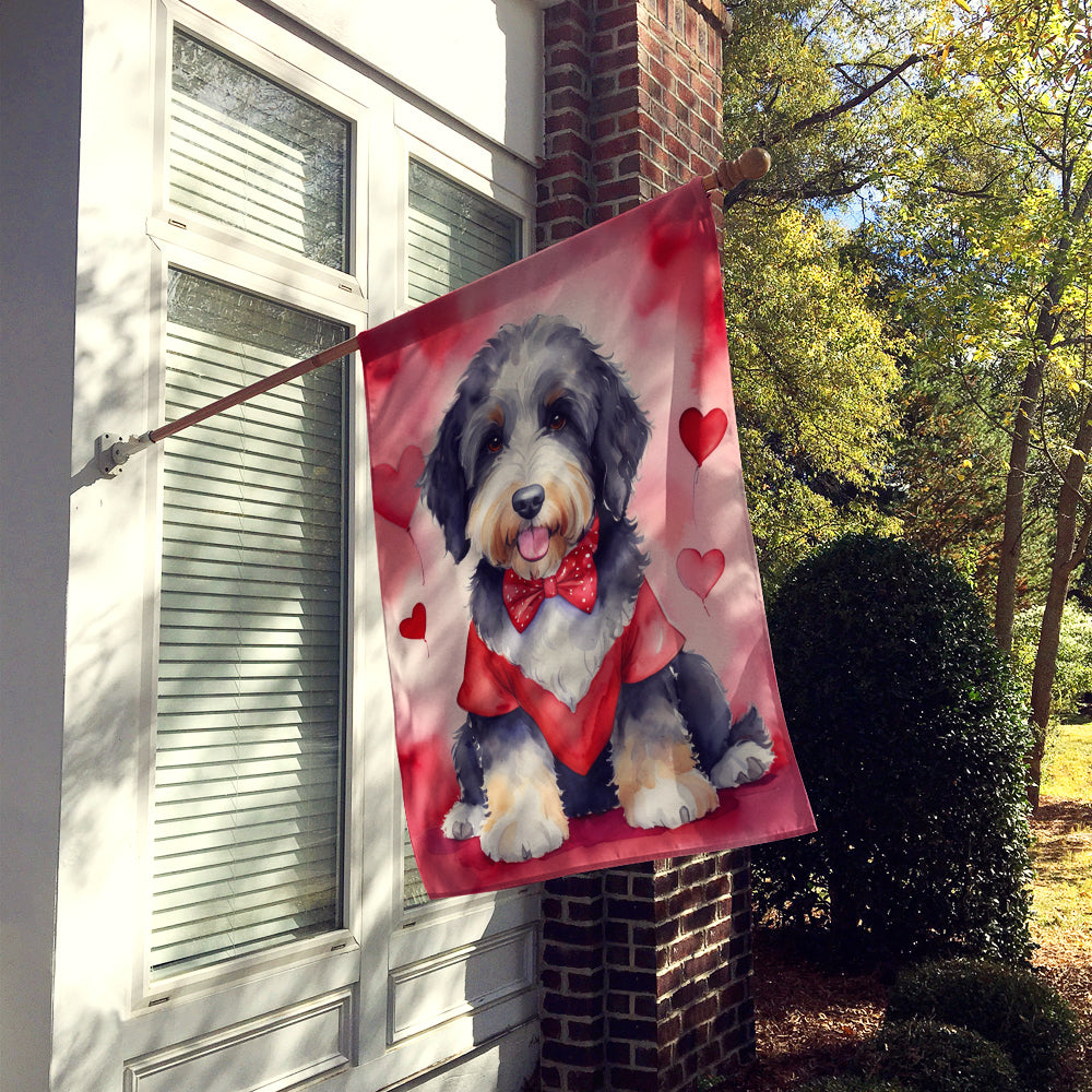 Buy this Bernedoodle My Valentine House Flag