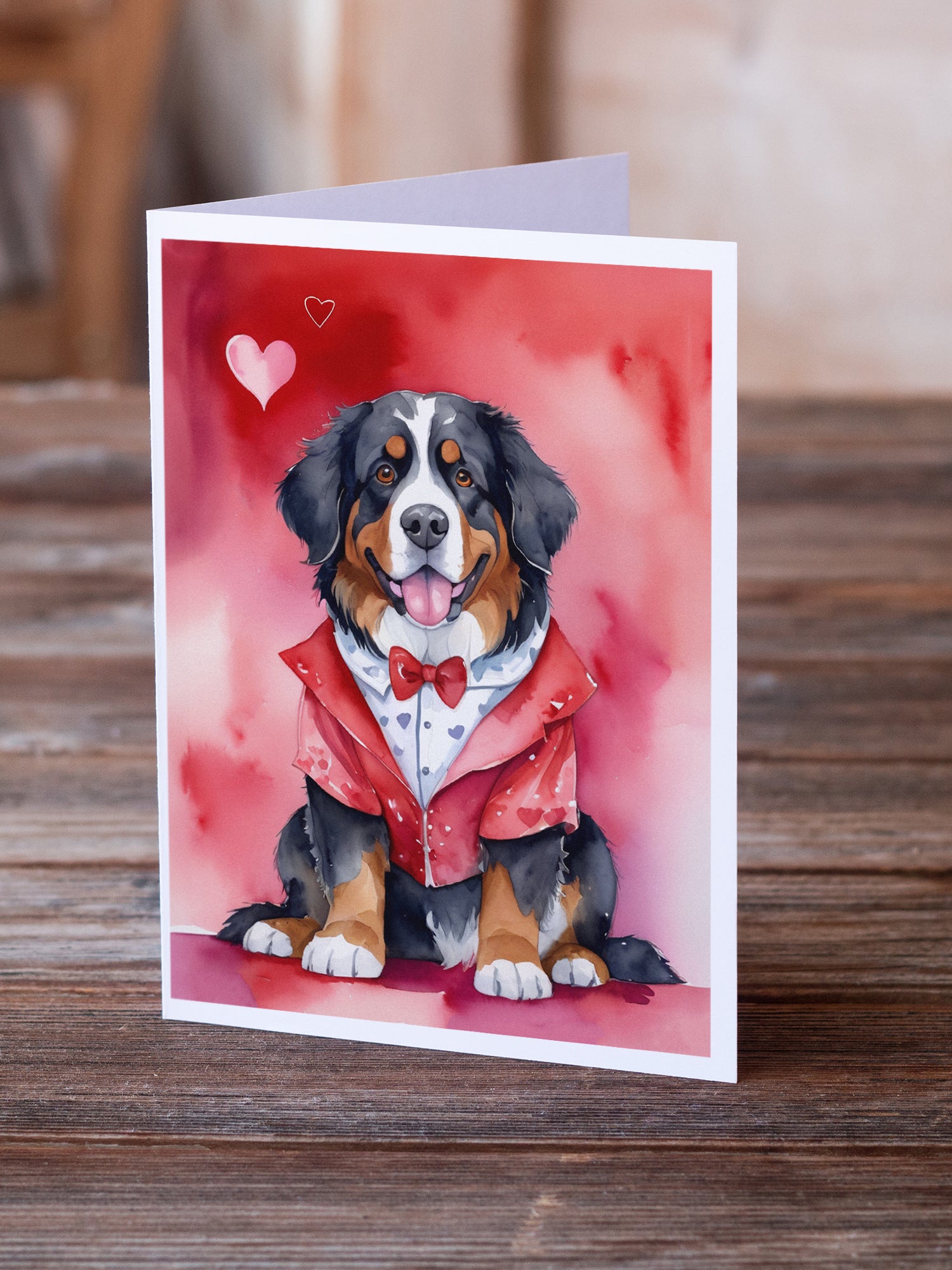 Buy this Bernese Mountain Dog My Valentine Greeting Cards Pack of 8