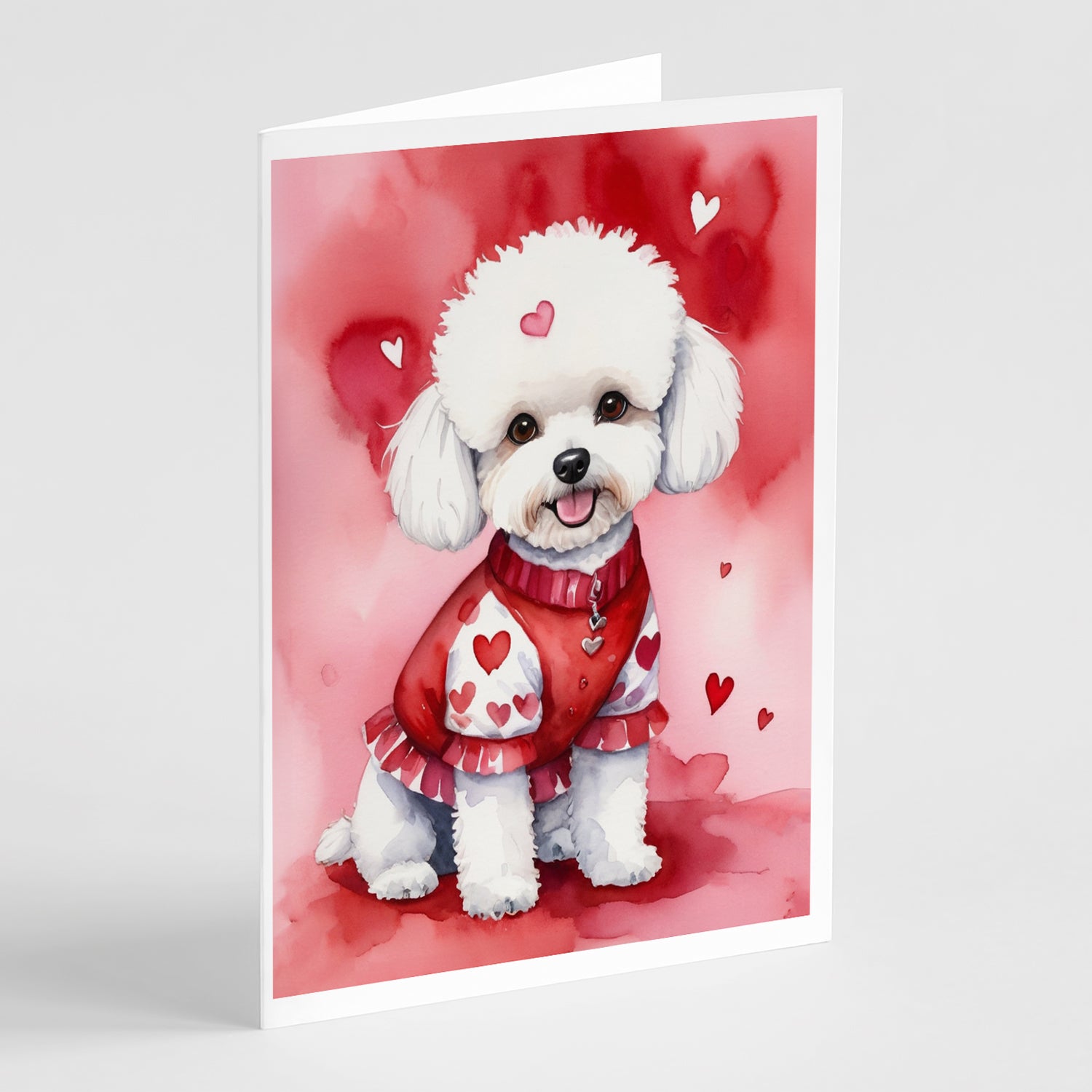 Buy this Bichon Frise My Valentine Greeting Cards Pack of 8