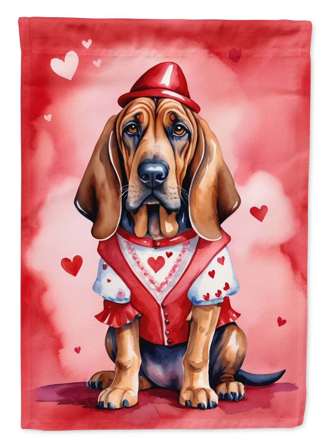 Buy this Bloodhound My Valentine House Flag