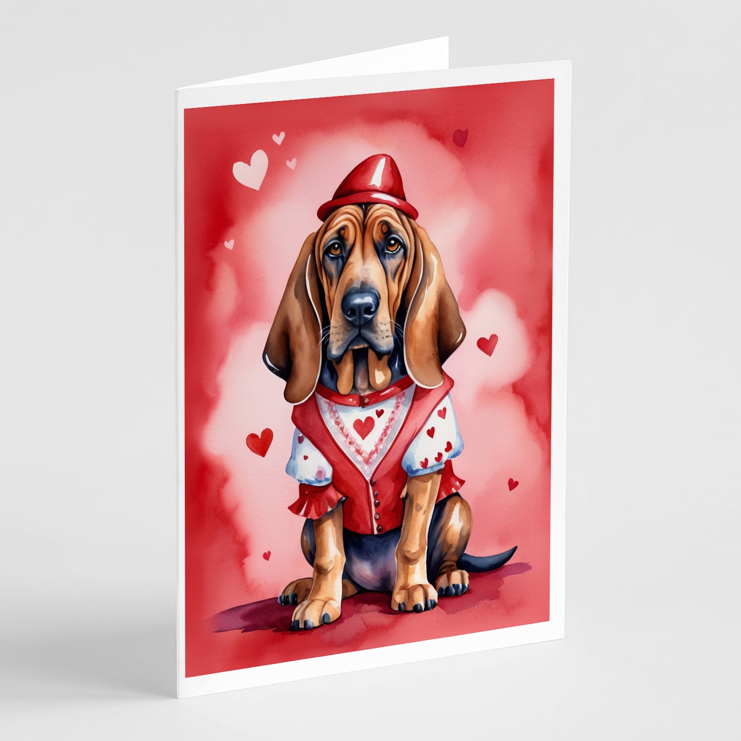 Buy this Bloodhound My Valentine Greeting Cards Pack of 8