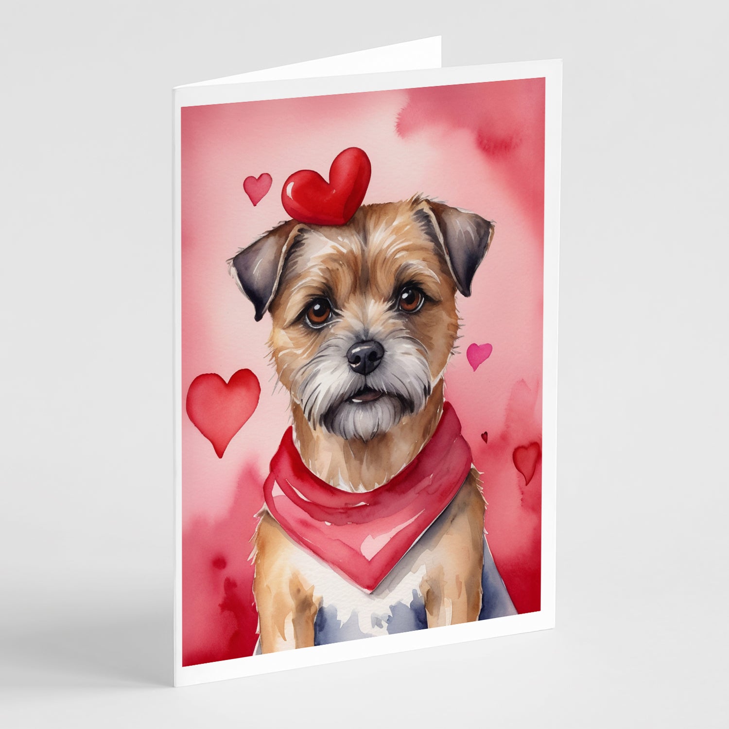 Buy this Border Terrier My Valentine Greeting Cards Pack of 8