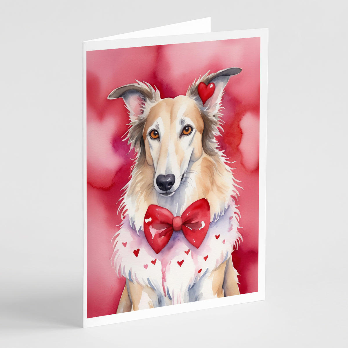 Buy this Borzoi My Valentine Greeting Cards Pack of 8