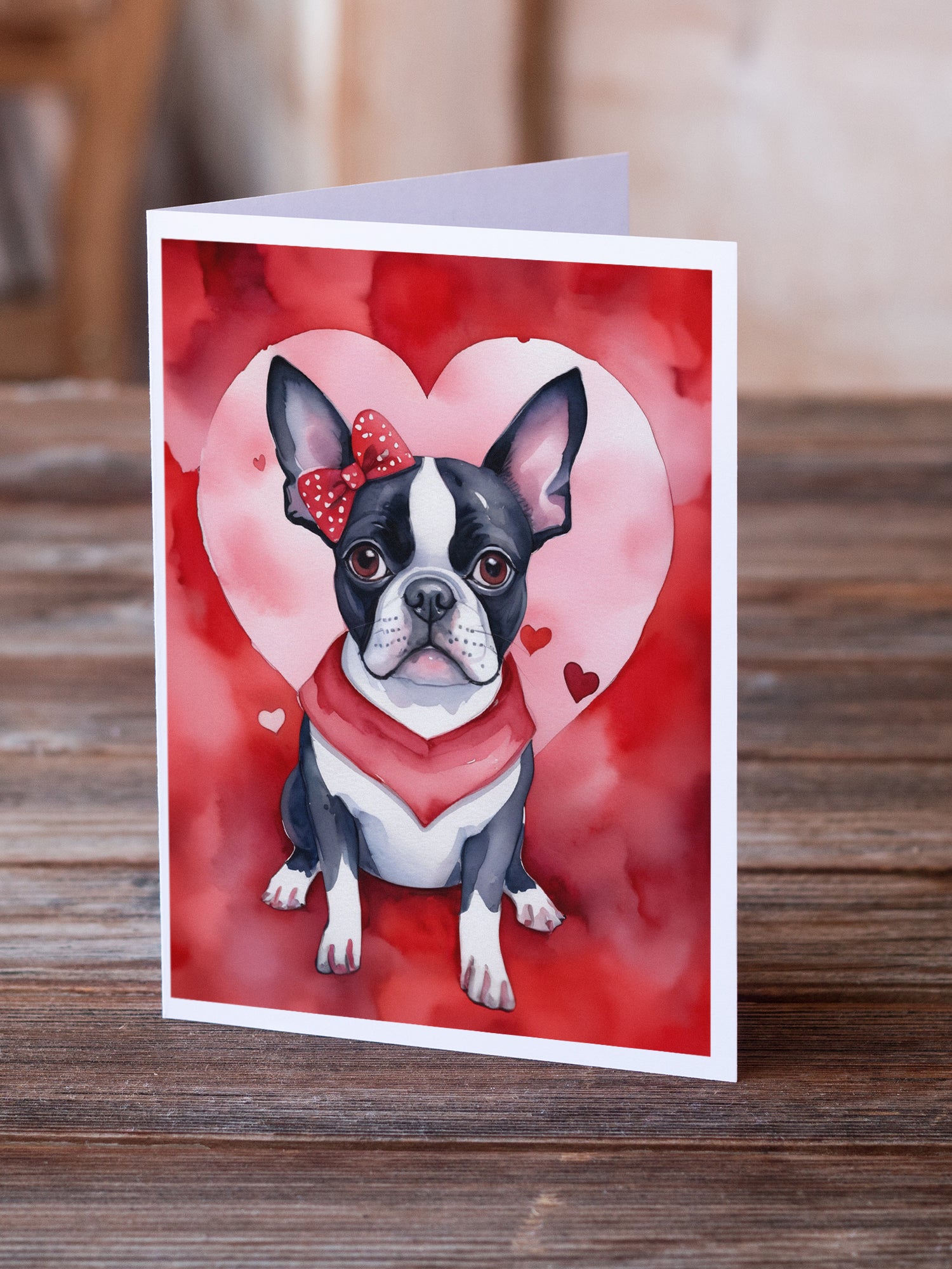 Buy this Boston Terrier My Valentine Greeting Cards Pack of 8