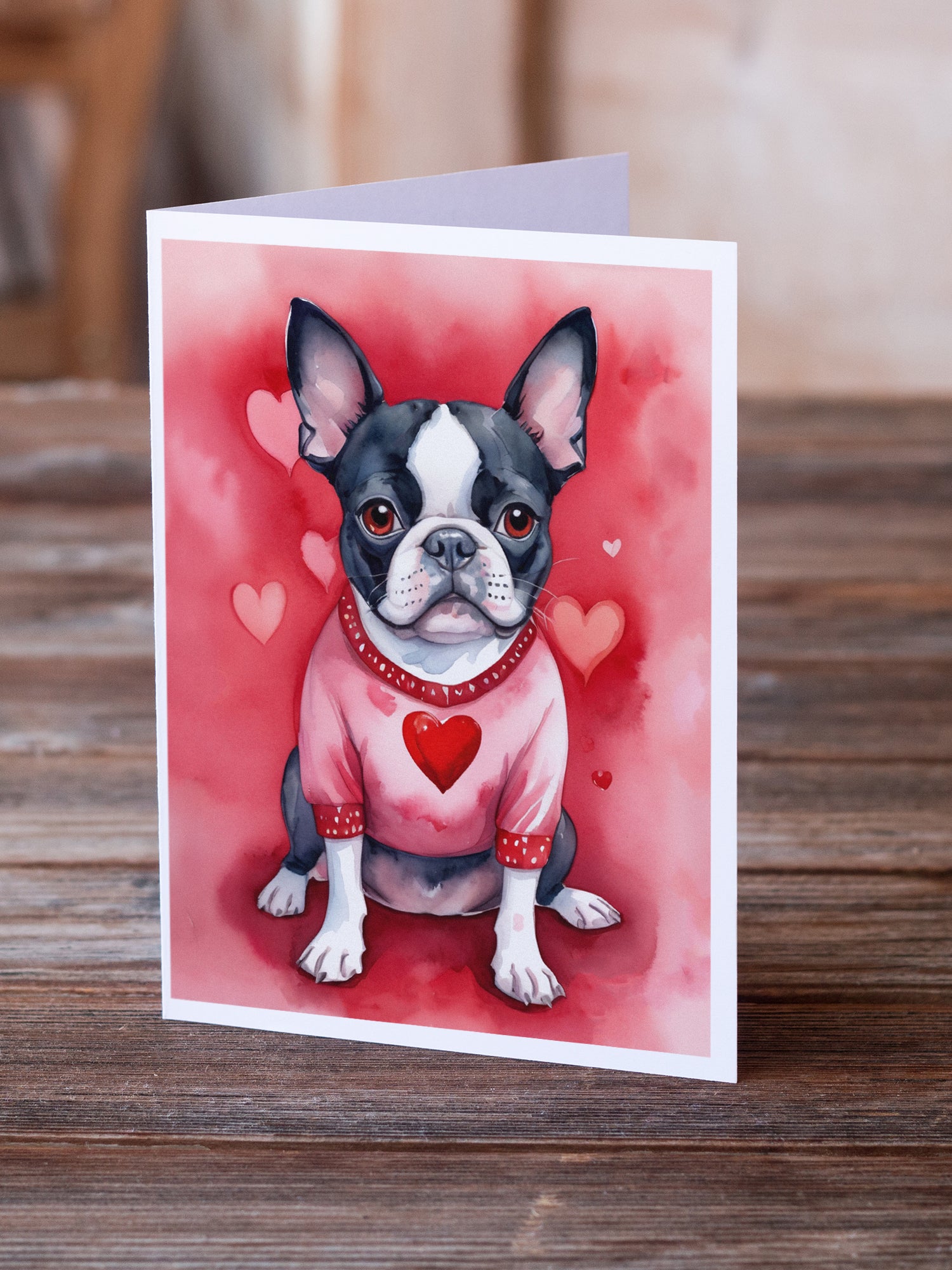 Buy this Boston Terrier My Valentine Greeting Cards Pack of 8