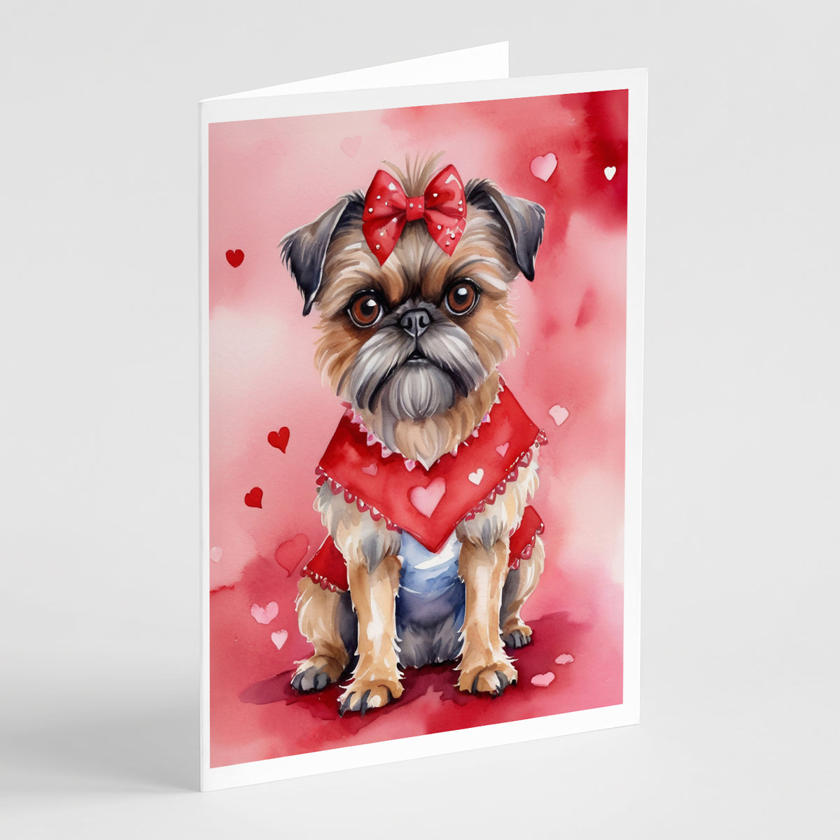Buy this Brussels Griffon My Valentine Greeting Cards Pack of 8