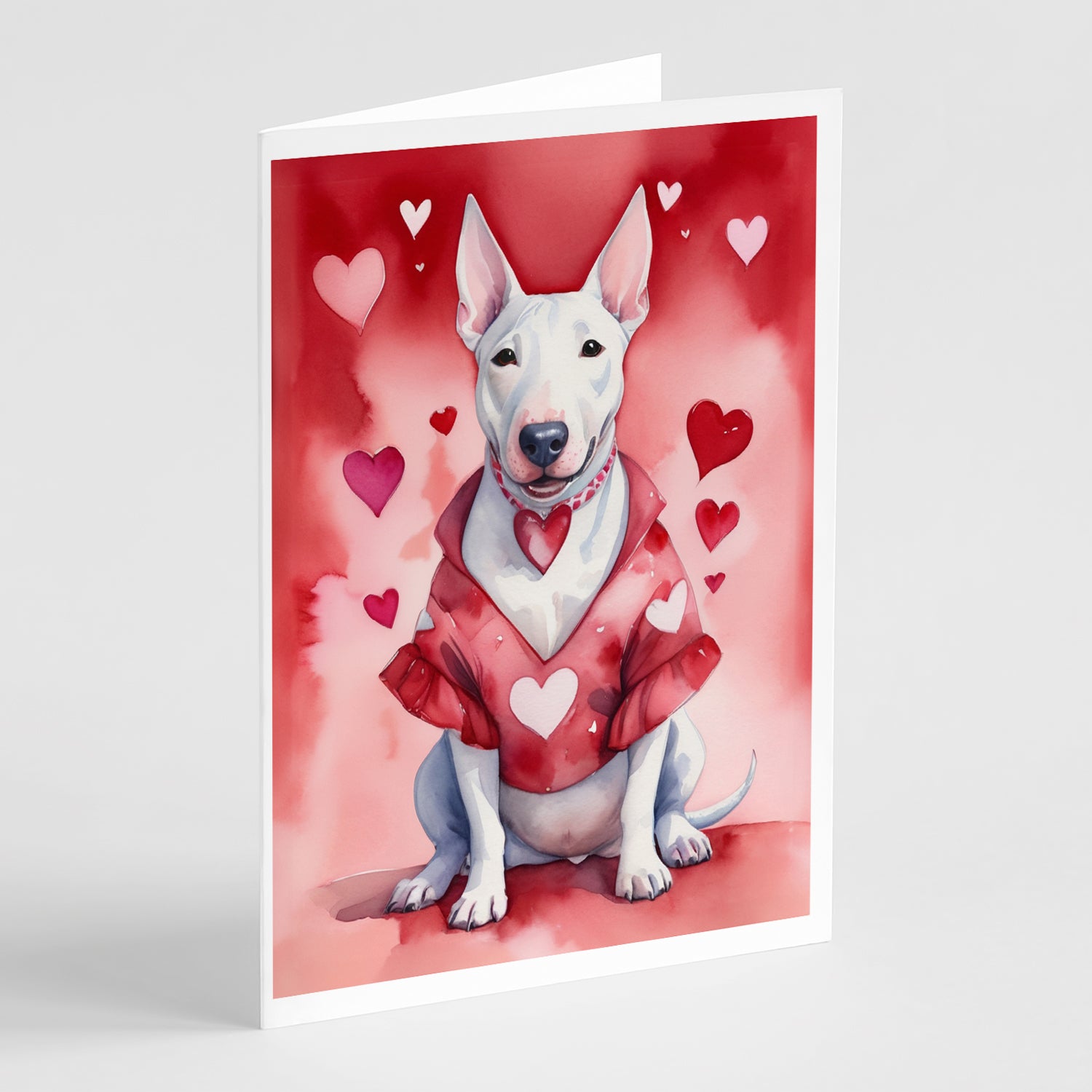 Buy this Bull Terrier My Valentine Greeting Cards Pack of 8