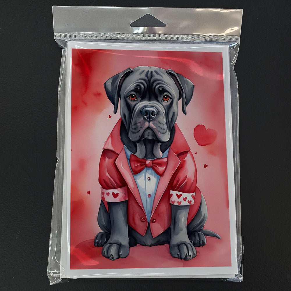 Cane Corso My Valentine Greeting Cards Pack of 8