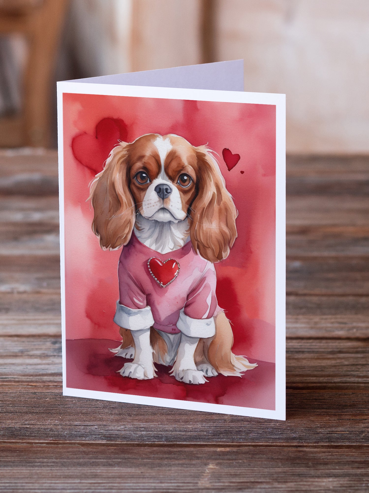 Buy this Cavalier Spaniel My Valentine Greeting Cards Pack of 8