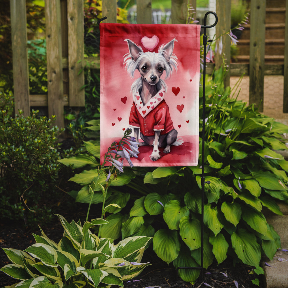 Buy this Chinese Crested My Valentine Garden Flag