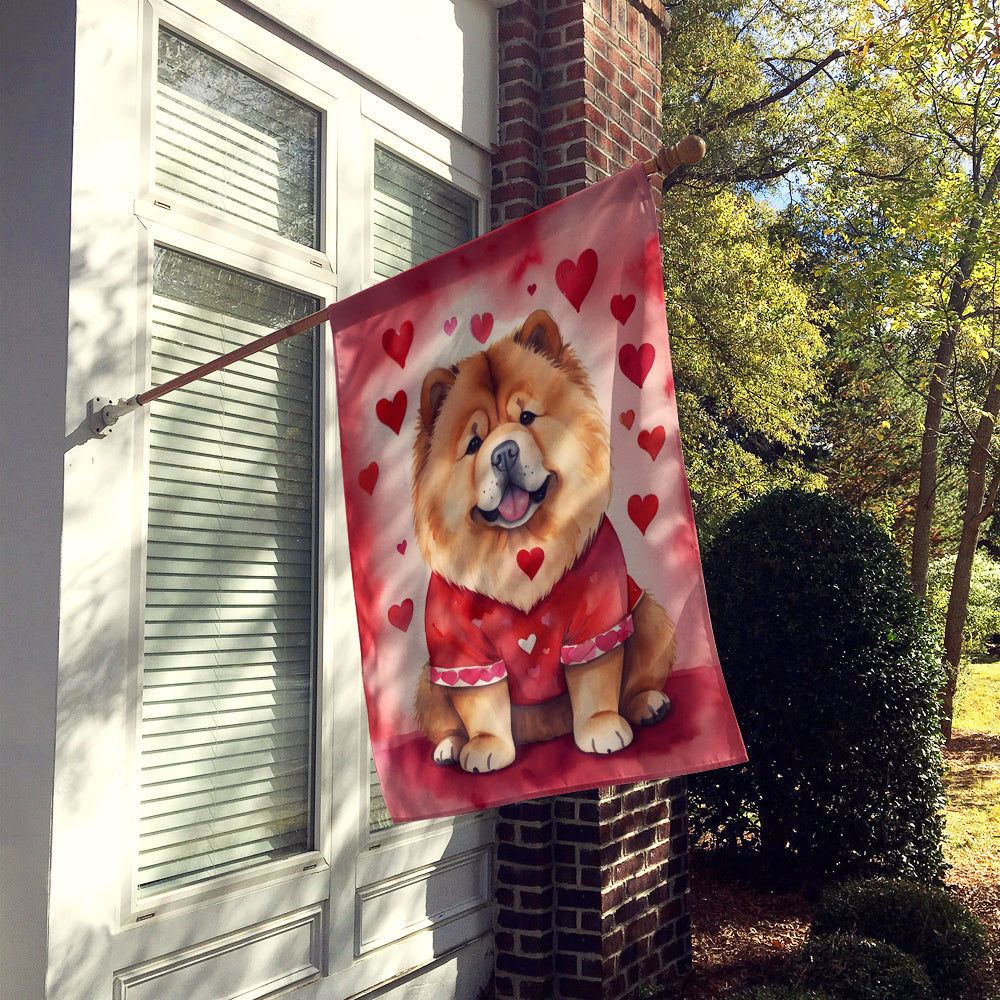 Buy this Chow Chow My Valentine House Flag