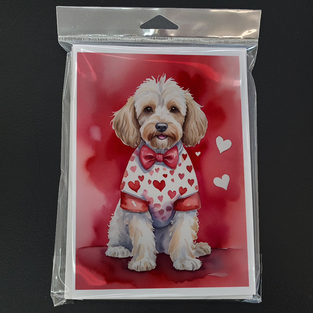 Cockapoo My Valentine Greeting Cards Pack of 8