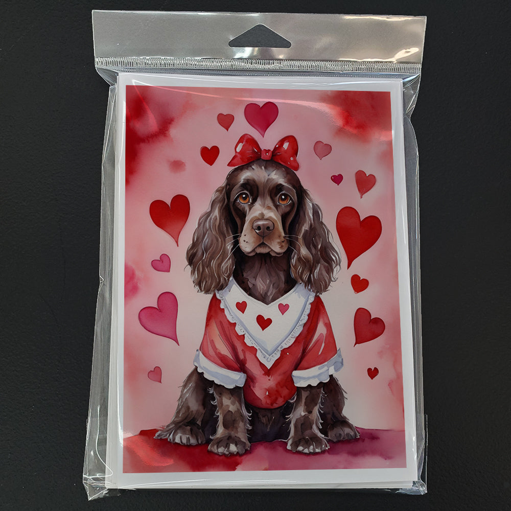 Cocker Spaniel My Valentine Greeting Cards Pack of 8