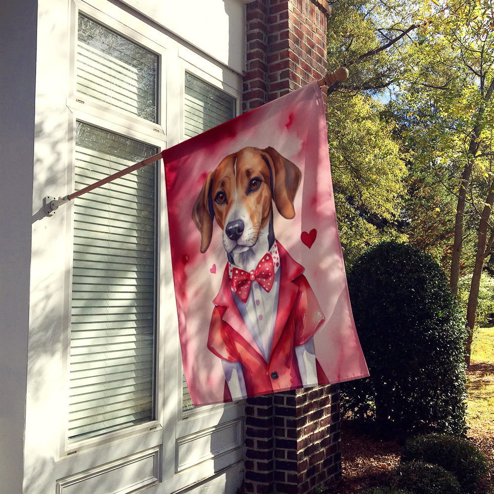 Buy this English Foxhound My Valentine House Flag