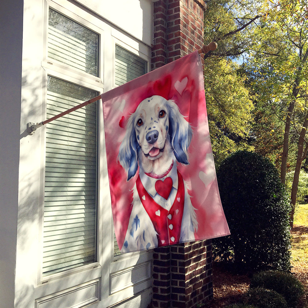 Buy this English Setter My Valentine House Flag
