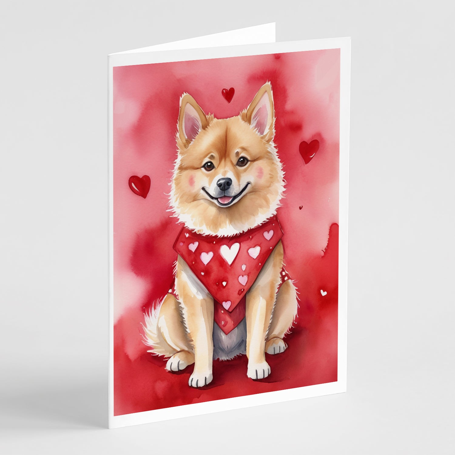 Buy this Finnish Spitz My Valentine Greeting Cards Pack of 8
