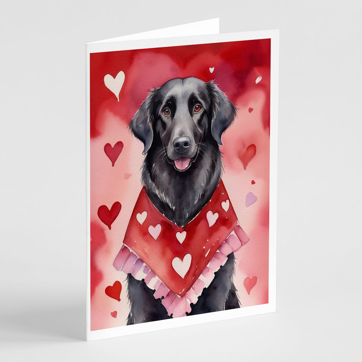 Buy this Flat-Coated Retriever My Valentine Greeting Cards Pack of 8