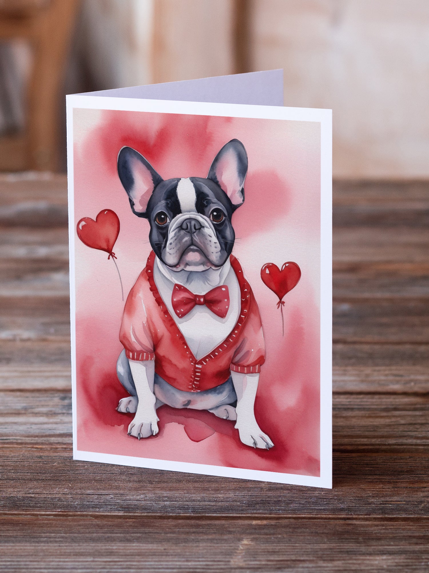 Buy this French Bulldog My Valentine Greeting Cards Pack of 8