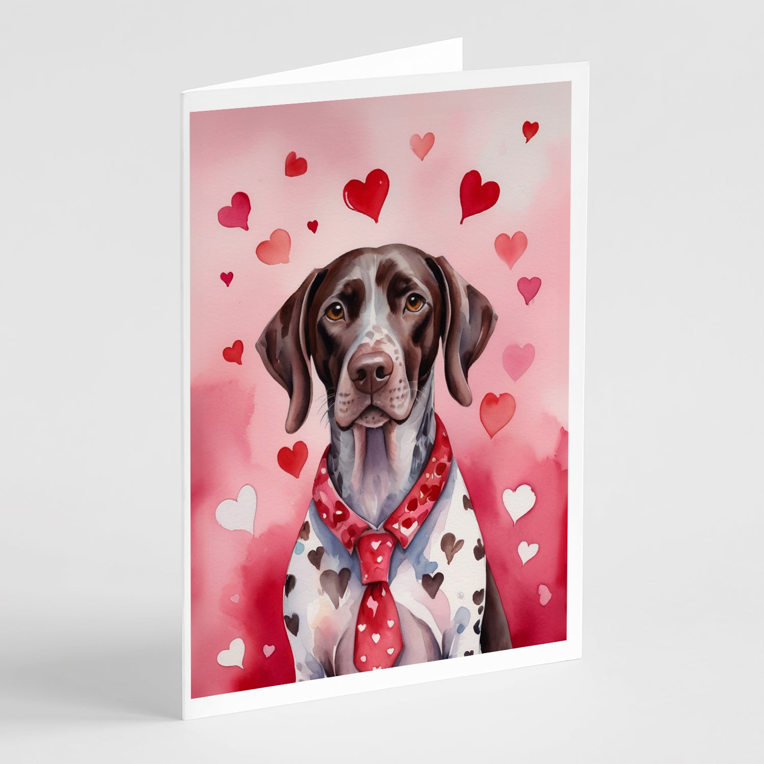 Buy this German Shorthaired Pointer My Valentine Greeting Cards Pack of 8