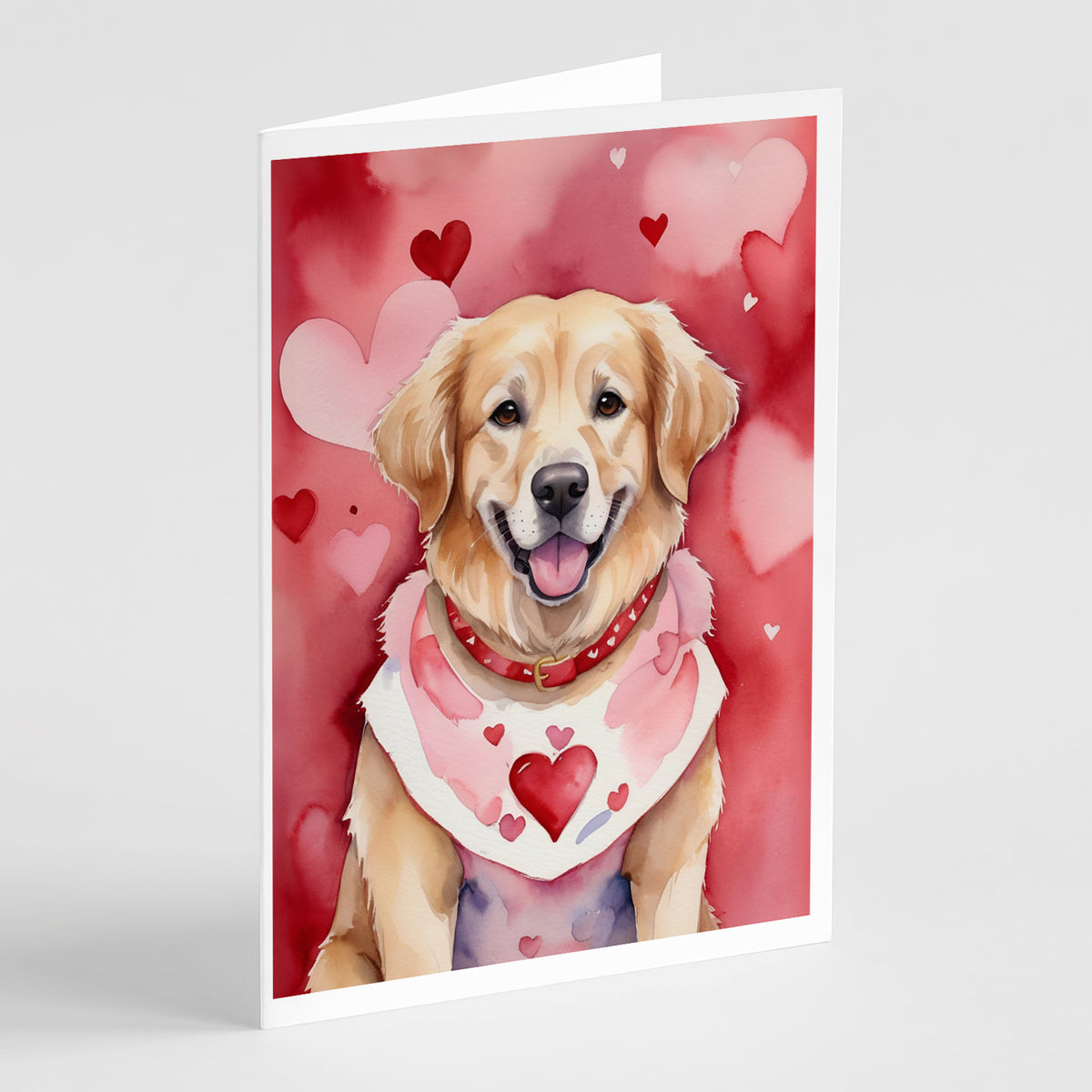 Buy this Golden Retriever My Valentine Greeting Cards Pack of 8