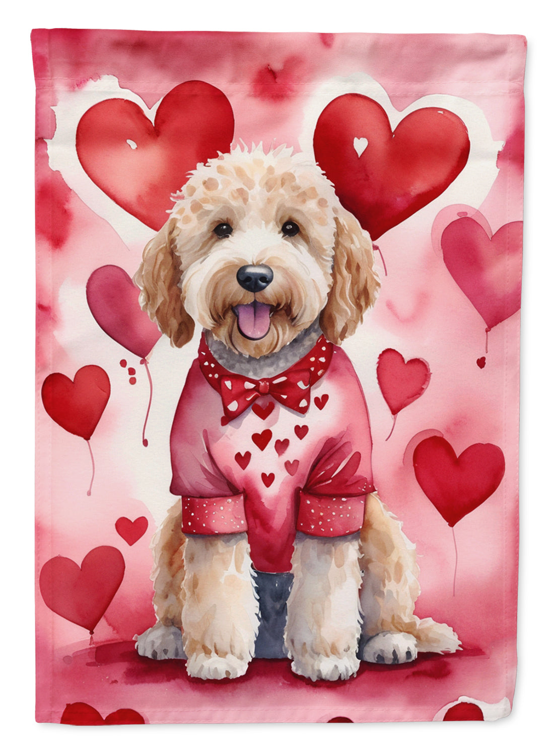 Buy this Goldendoodle My Valentine House Flag