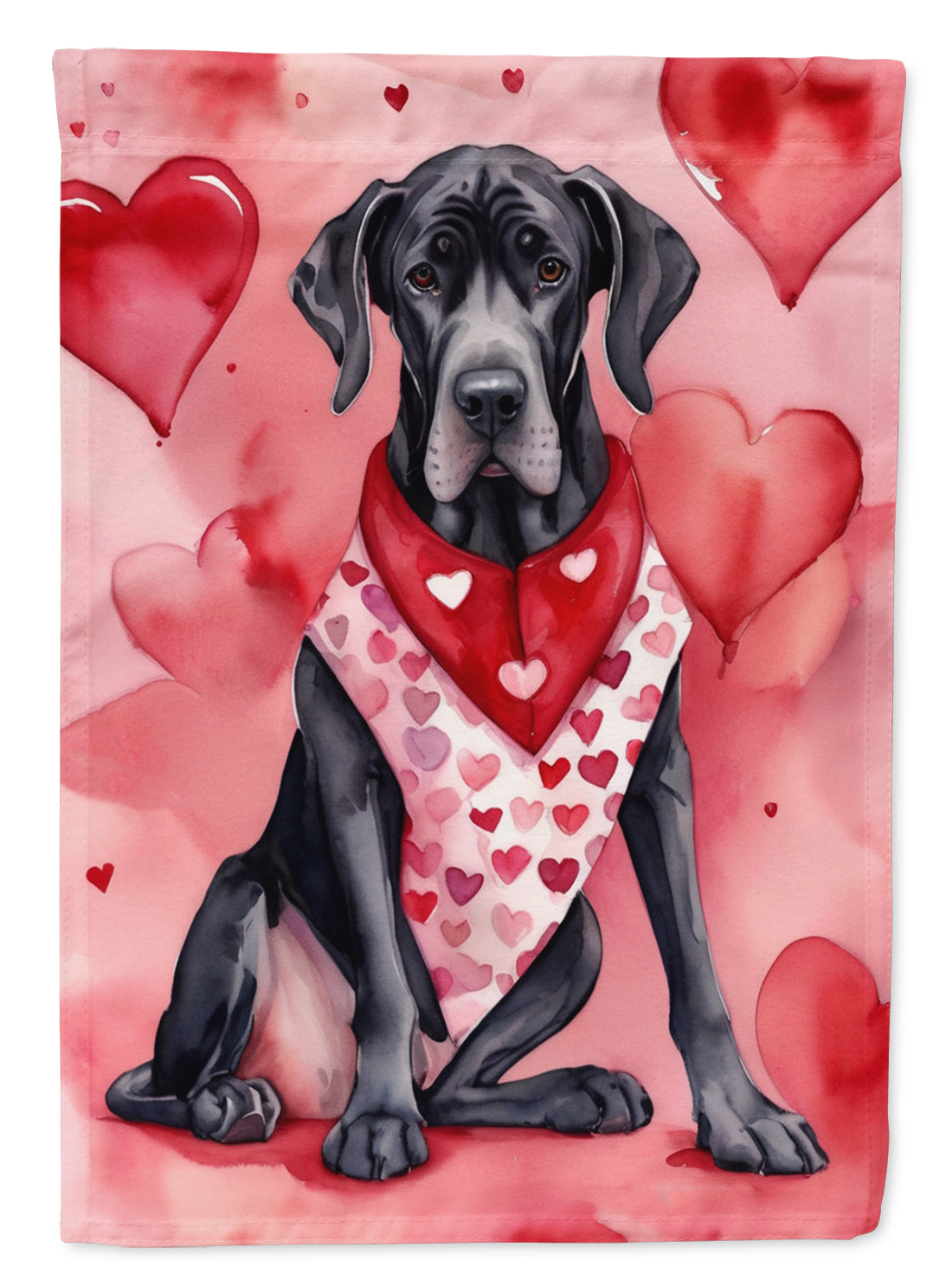 Buy this Great Dane My Valentine House Flag