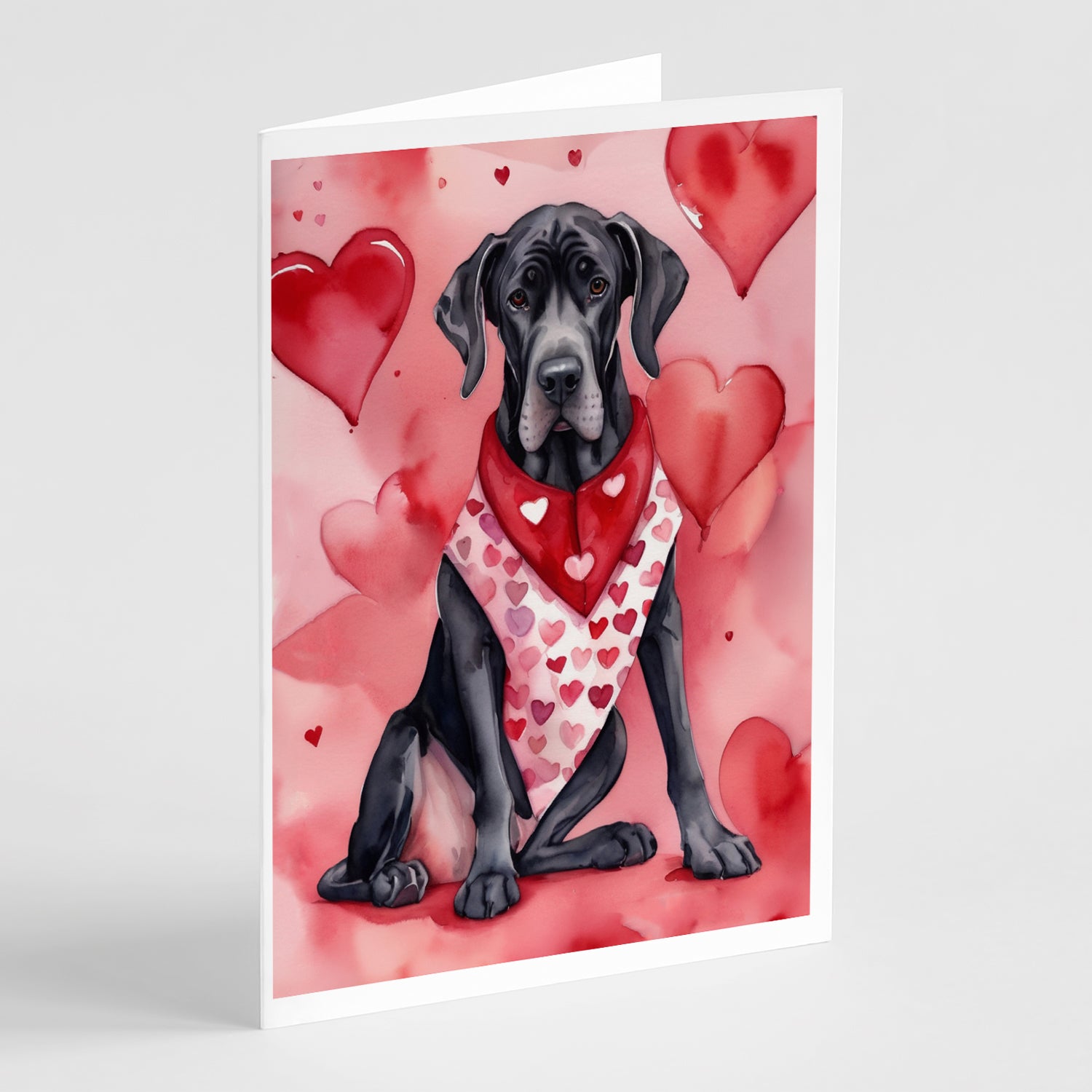 Buy this Great Dane My Valentine Greeting Cards Pack of 8