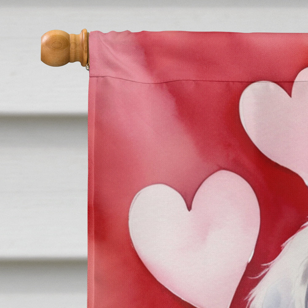 Great Pyrenees My Valentine House Flag