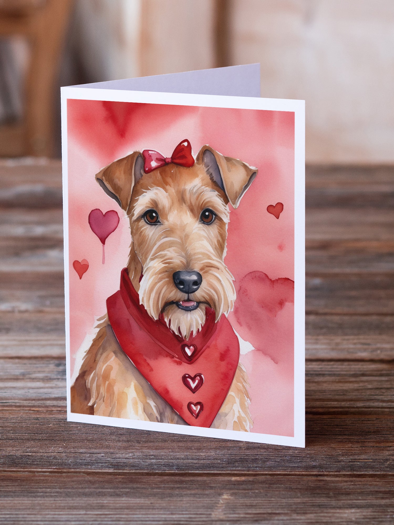 Irish Terrier My Valentine Greeting Cards Pack of 8