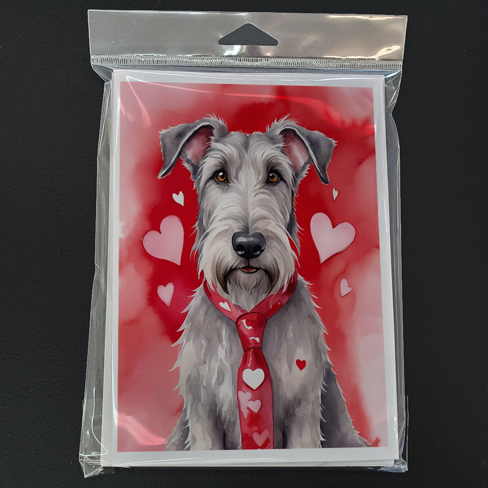 Irish Wolfhound My Valentine Greeting Cards Pack of 8