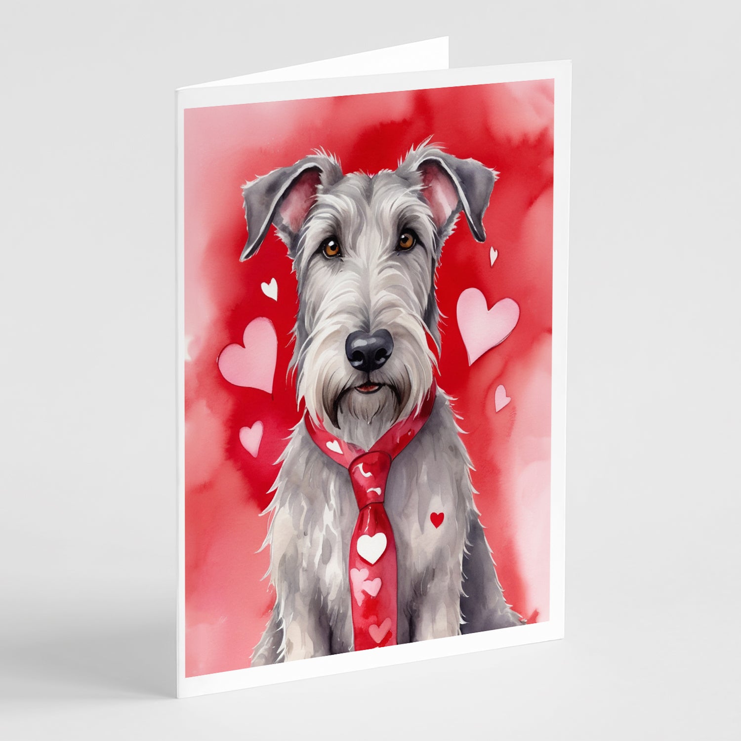 Buy this Irish Wolfhound My Valentine Greeting Cards Pack of 8